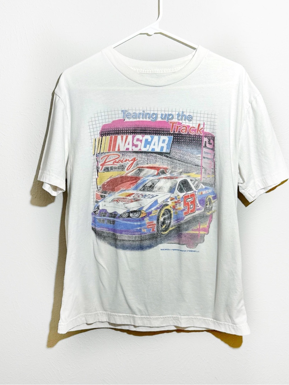 Hollister Nascar Racing Graphic Tee 100% Cotton Boxy Fit